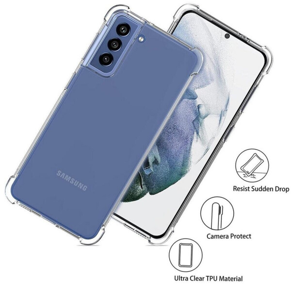 Coolgadget Handyhülle Anti Shock Rugged Case für Samsung Galaxy S22 6,1 Zoll, Slim Cover Kantenschutz Schutzhülle für Samsung S22 Hülle Transparent, Bild 5