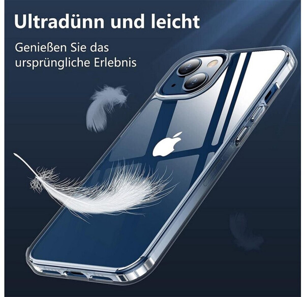 Coolgadget Handyhülle Transparent Ultra Slim Case für Apple iPhone 13 6,1 Zoll, Silikon Hülle Dünne Schutzhülle für iPhone 13 Hülle, Bild 5