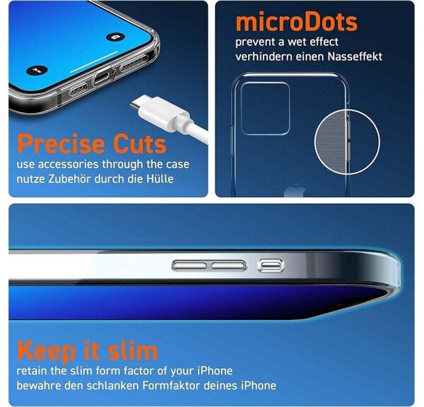 Coolgadget Handyhülle Transparent Ultra Slim Case für Apple iPhone 13 6,1 Zoll, Silikon Hülle Dünne Schutzhülle für iPhone 13 Hülle, Bild 6