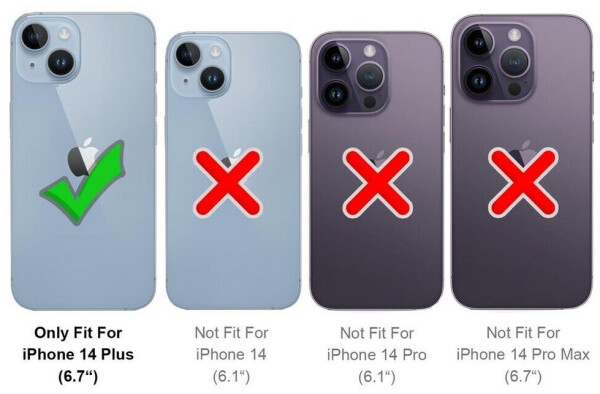 Coolgadget Handyhülle Transparent Ultra Slim Case für Apple iPhone 14 Plus 6,7 Zoll, Silikon Hülle Dünne Schutzhülle für iPhone 14 Plus Hülle, Bild 3