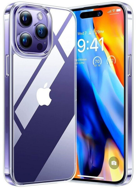 Coolgadget Handyhülle Transparent Ultra Slim Case für Apple iPhone 14 Pro Max 6,7 Zoll, Silikon Hülle Dünne Schutzhülle für iPhone 14 Pro Max Hülle