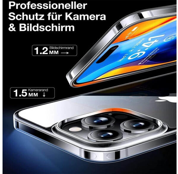 Coolgadget Handyhülle Transparent Ultra Slim Case für Apple iPhone 14 Pro Max 6,7 Zoll, Silikon Hülle Dünne Schutzhülle für iPhone 14 Pro Max Hülle, Bild 6