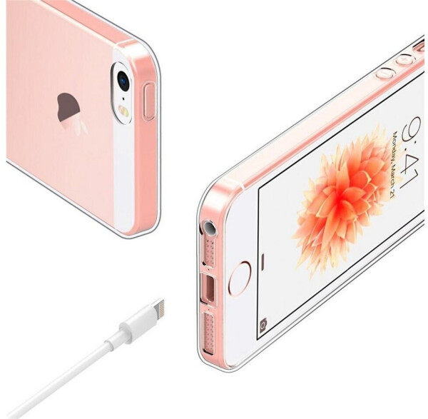 Coolgadget Handyhülle Transparent Ultra Slim Case für Apple iPhone 5/5S/SE 4 Zoll, Silikon Hülle Dünne Schutzhülle für iPhone SE 1 Hülle, iPhone 5 / 5S, Bild 4