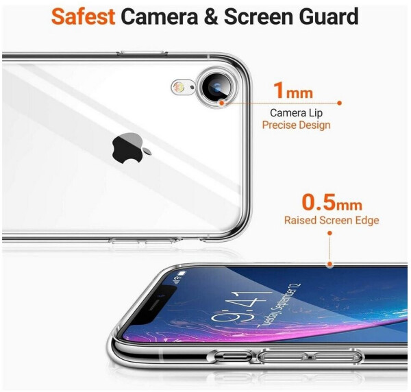 Coolgadget Handyhülle Transparent Ultra Slim Case für Apple iPhone XR 6,1 Zoll, Silikon Hülle Dünne Schutzhülle für iPhone XR Hülle, Bild 5