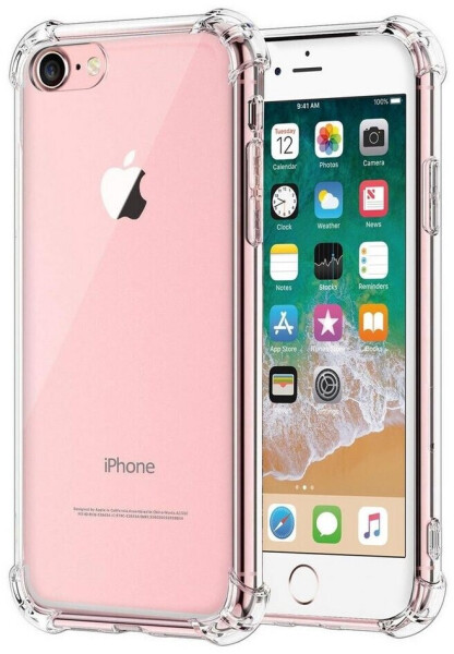 Coolgadget Handyhülle Anti Shock Rugged Case für Apple iPhone SE 2020 2022, iPhone 7 / 8 4,7 Zoll, Slim Cover Kantenschutz Schutzhülle für iPhone 7 / 8 / SE 2020 2022