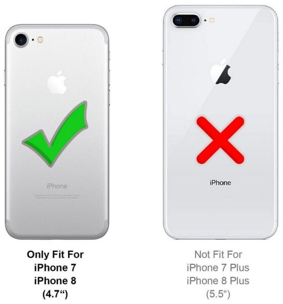 Coolgadget Handyhülle Anti Shock Rugged Case für Apple iPhone SE 2020 2022, iPhone 7 / 8 4,7 Zoll, Slim Cover Kantenschutz Schutzhülle für iPhone 7 / 8 / SE 2020 2022, Bild 7