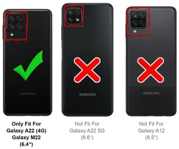 Coolgadget Handyhülle Anti Shock Rugged Case für Samsung Galaxy A22 4G / Samsung M22 6,4 Zoll, Slim Cover mit Kantenschutz Schutzhülle für Samsung A22 4G / M22 Hülle, Bild 3