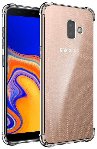 Coolgadget Handyhülle Anti Shock Rugged Case für Samsung Galaxy J6 Plus 6 Zoll, Slim Cover mit Kantenschutz Schutzhülle für Samsung J6 Plus Hülle