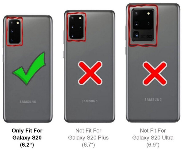 Coolgadget Handyhülle Anti Shock Rugged Case für Samsung Galaxy S20 6,2 Zoll, Slim Cover mit Kantenschutz Schutzhülle für Samsung S20 5G Hülle, Bild 7