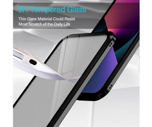 Magnet Schutzhülle 360 Grad Case Handy Schutz Hülle Tasche Metal 9H Glas
