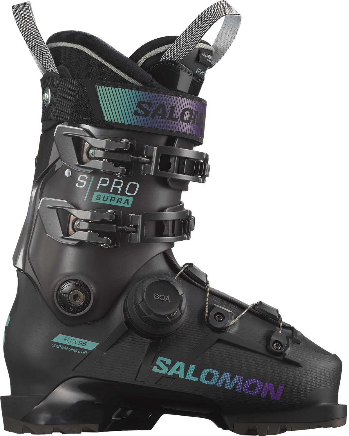Photos - Ski Boots Salomon S/Pro Supra BOA 95 Women Black / Beluga / Spearmint 