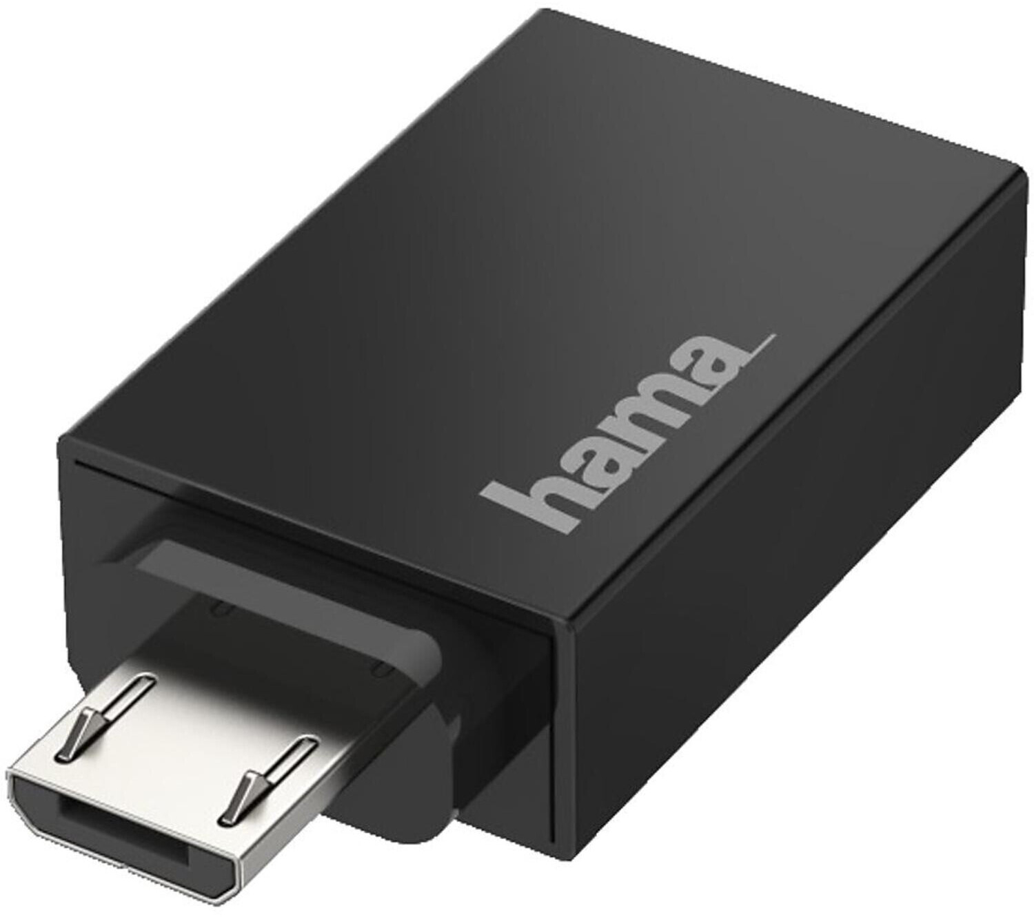 HAMA USB-C-Stecker auf Micro-USB-Buchse USB Adapter, Schwarz