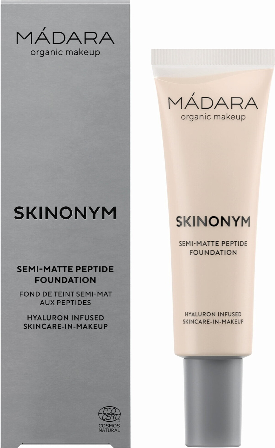 Mádara Skinynym Semi-Matte-Peptide-Foundation (30ml) 10 Porcelain