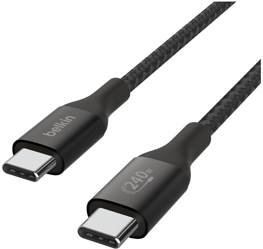 Photos - Cable (video, audio, USB) Belkin BoostCharge USB-C/USB-C-Kabel  2m Black (240 W)