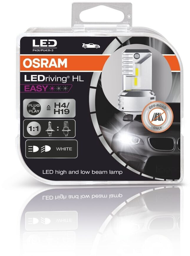 Osram LEDriving HL Easy H4/H19 (64193DWESY-HCB) a € 59,00 (oggi