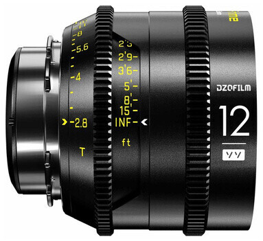 DZOFilm Vespid Prime FF 12mm T2.8 Monture PL/EF