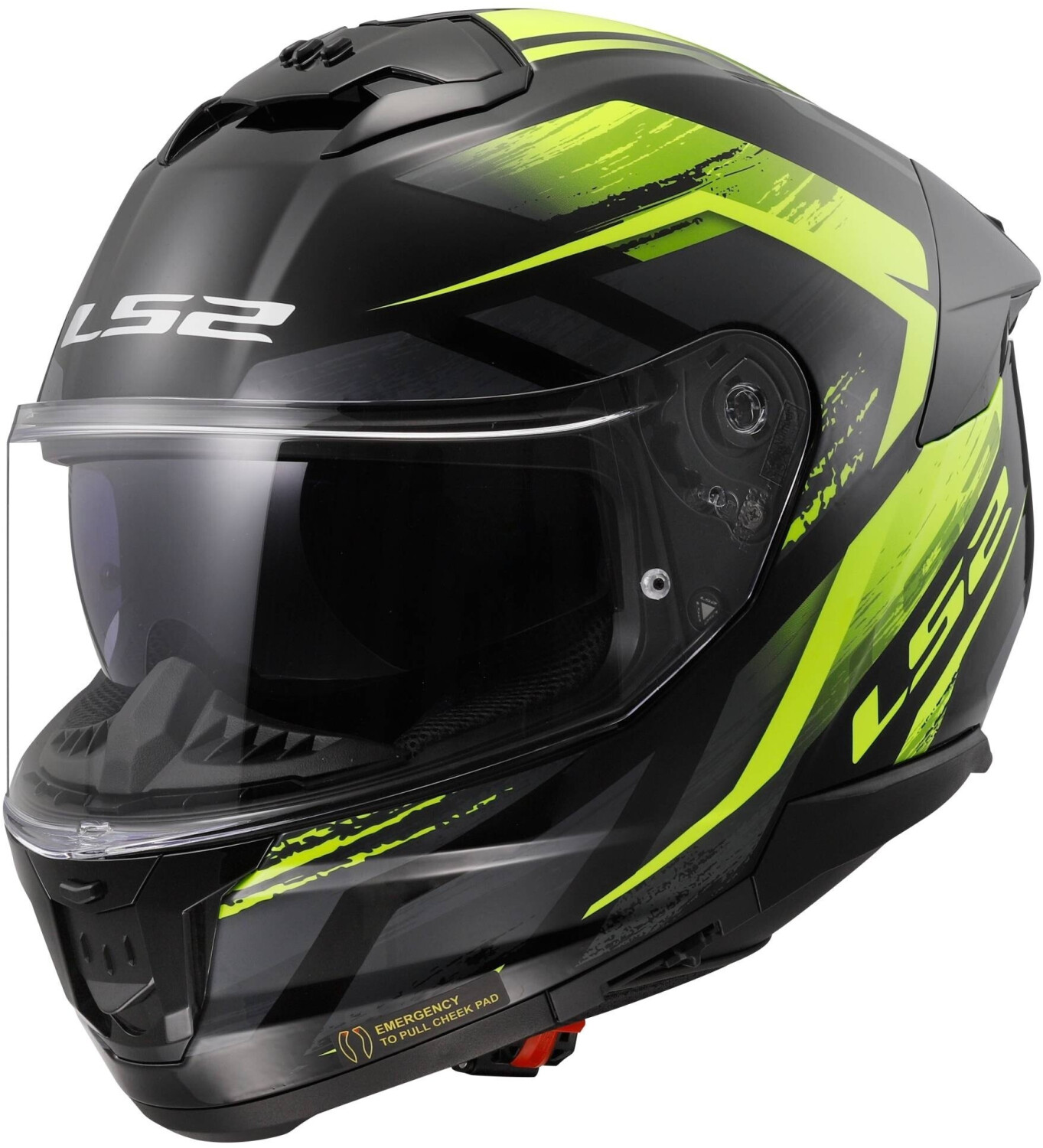 LS2 FF808 Stream II Fury black/hi-vis yellow