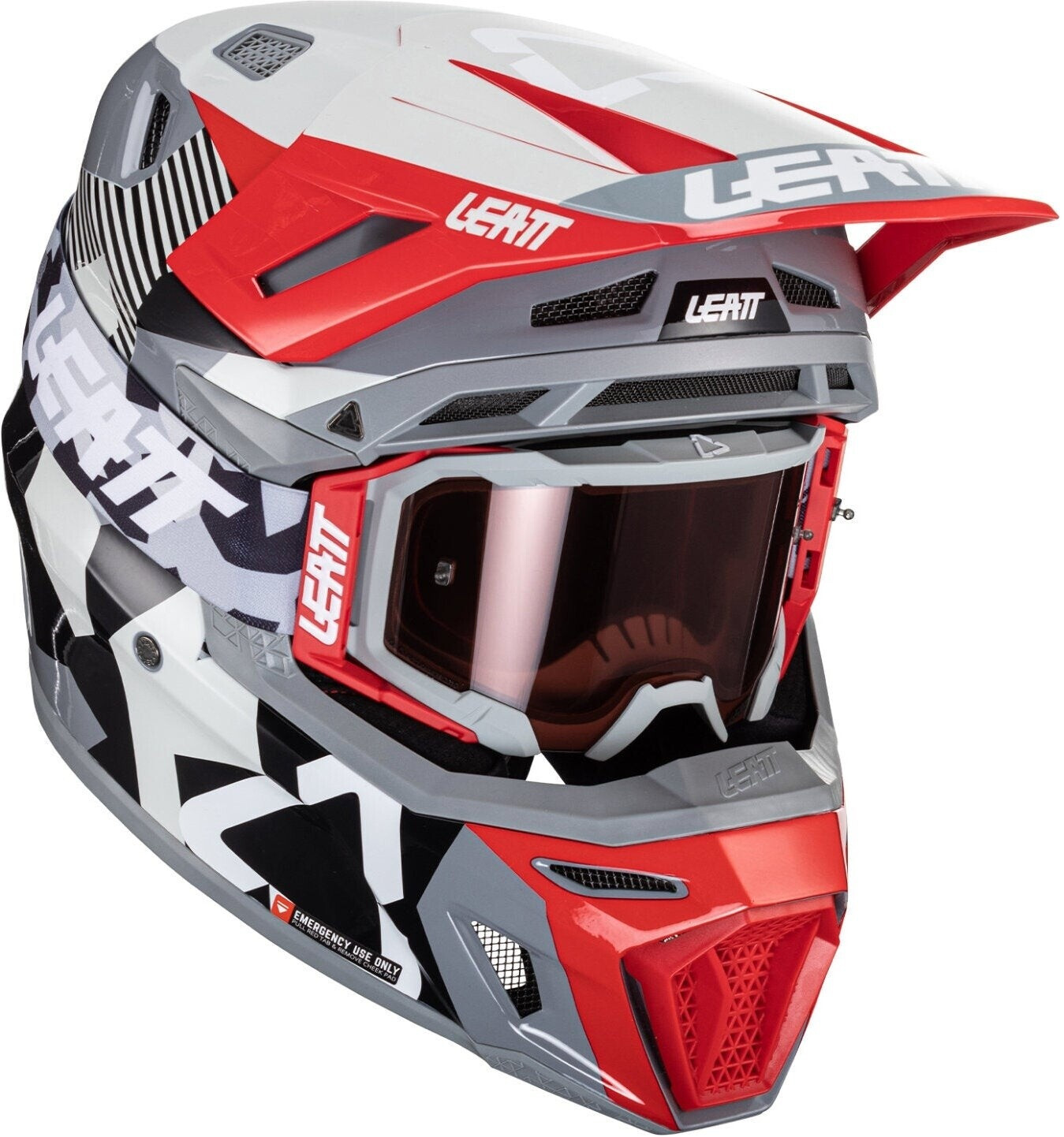 Leatt 8.5 MX Helmet Kit Composite with 5.5 Goggles V.24 Forge