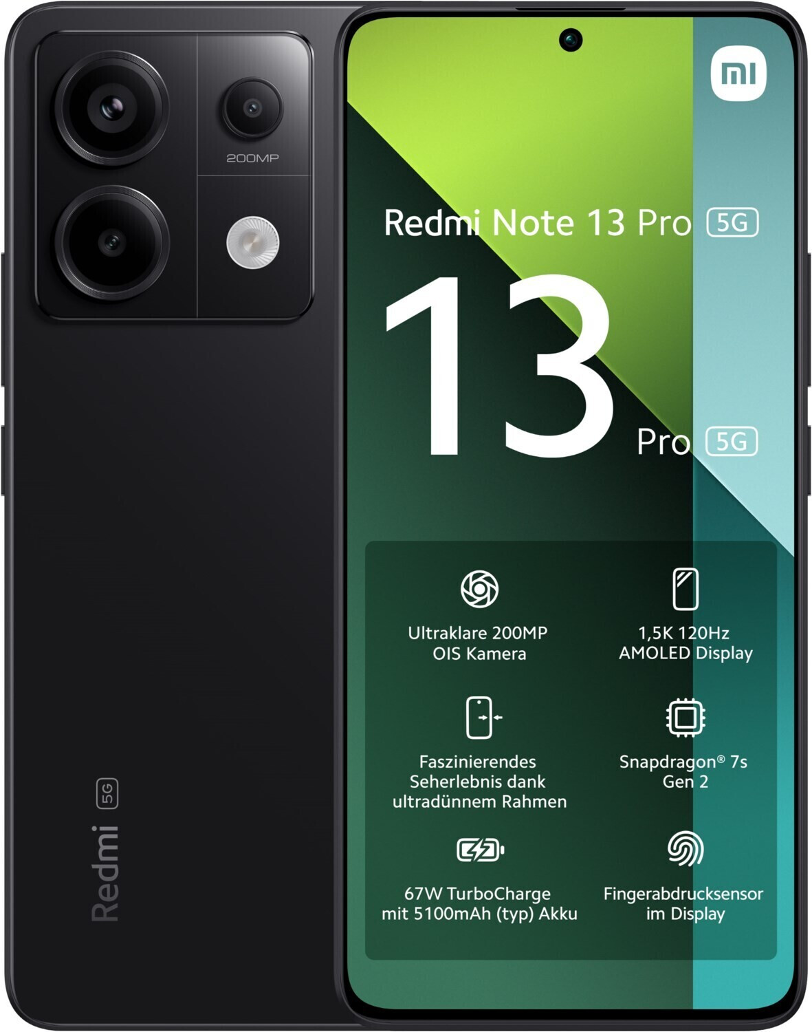 Xiaomi Redmi Note 13 Pro 5G 8 Go 256 Go noir
