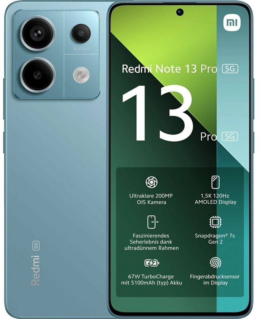 Xiaomi Redmi Note 13 Pro 5G 8 Go 256 Go bleu