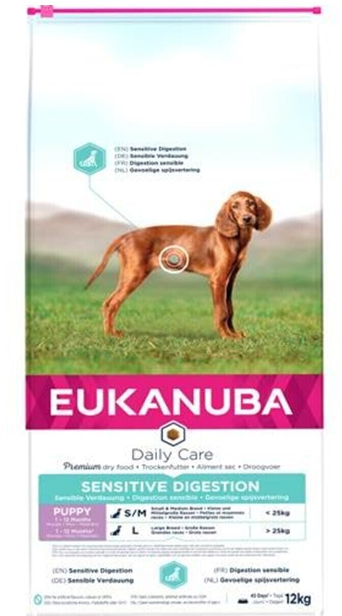 Eukanuba Daily Care Sensitive Digestion Puppy dry food Chicken & turkey 12kg