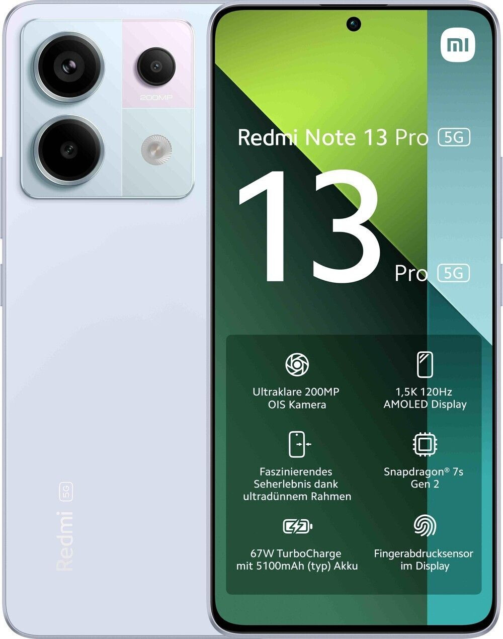 Xiaomi Redmi Note 13 Pro 5G 8 Go 256 Go violet