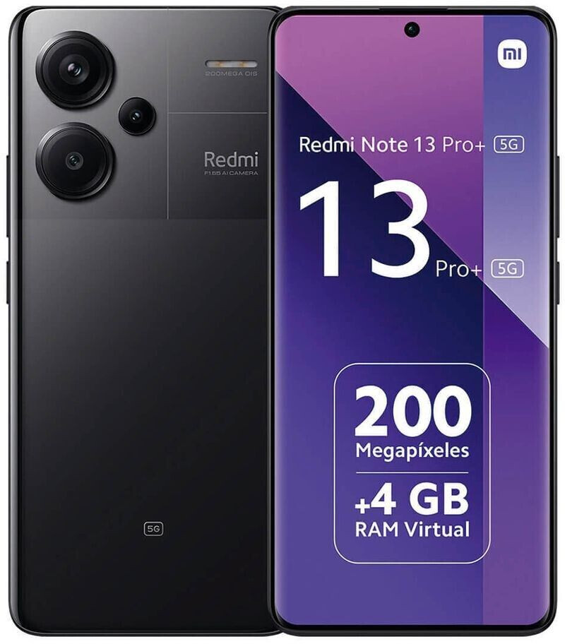 Xiaomi redmi Note 13 Pro Plus 5G 12GB 512GB 5G, pantalla de 6,67 pulgadas,  120Hz, 1,5 K, Dimensity 7200-Ultra, 200MP, 5000mAh, cargador de 120W