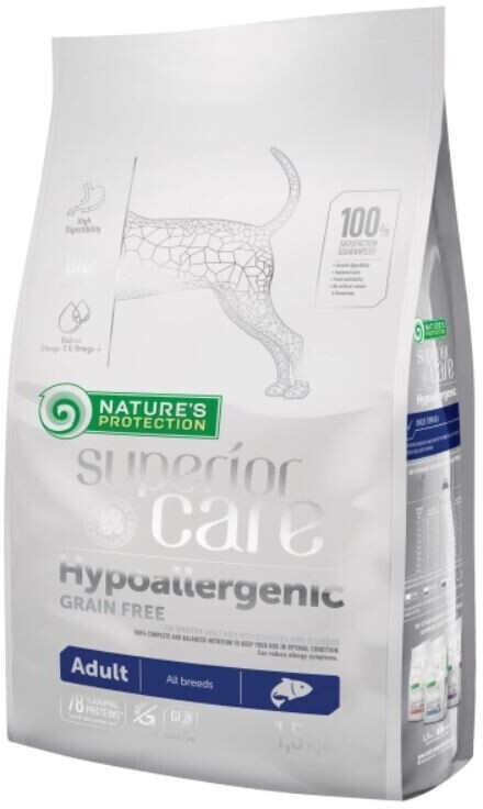 Nature's Protection SUPERIOR CARE Hypoallergenic Grain Free dry dog food Salmon 1,5kg