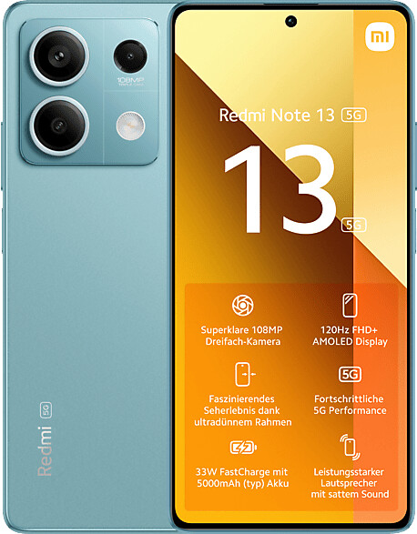 Xiaomi Redmi Note 13 5G 256 Go bleu givré