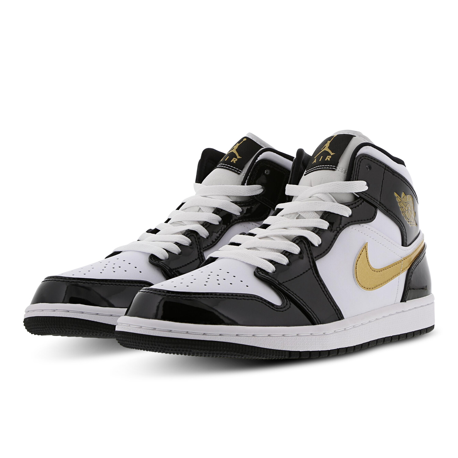 Nike Air Jordan 1 Mid black white metallic gold ab 170 34 Dezember 2024 Preise Preisvergleich bei idealo
