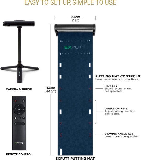 Buy Exputt EX500D Golf Putting Simulator from £399.00 (Today