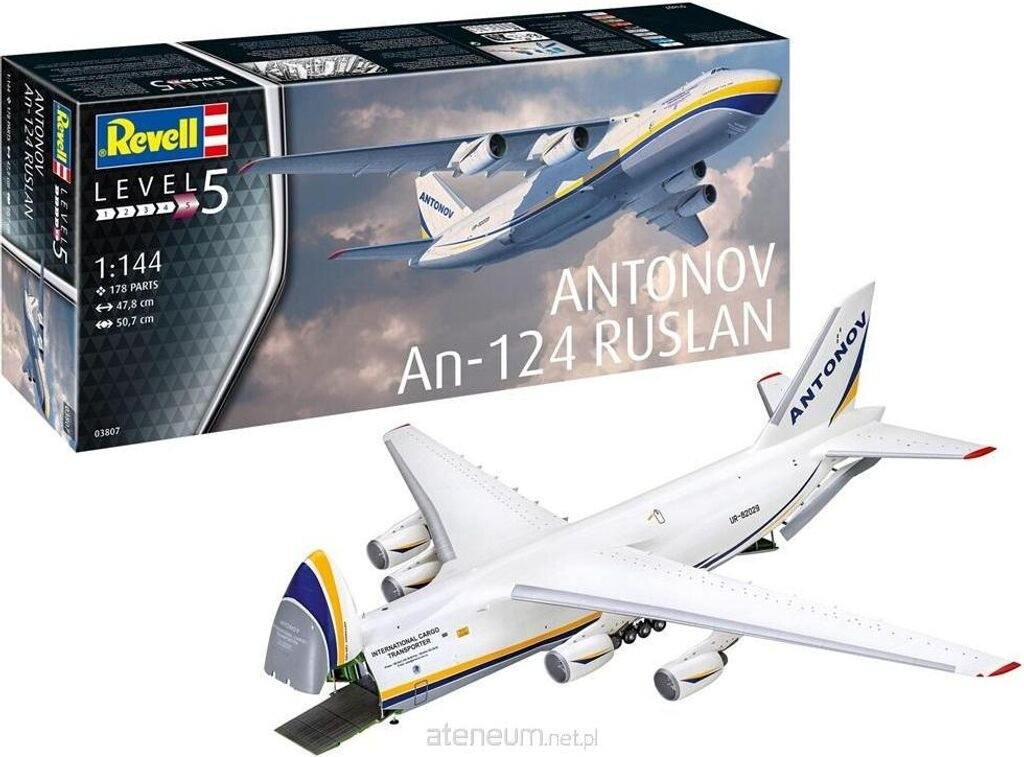 Maquette Avion Antonov An-124 Revell 03807 - Modèle à Assembler Avec Détails Réalistes