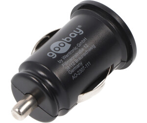 Goobay 58912 Dual Kfz USB Adapter Zigarettenanzünder / Auto Ladegerät 15,5W  / USB-A Ladeadapter Mini Ladestecker Schwarz kaufen