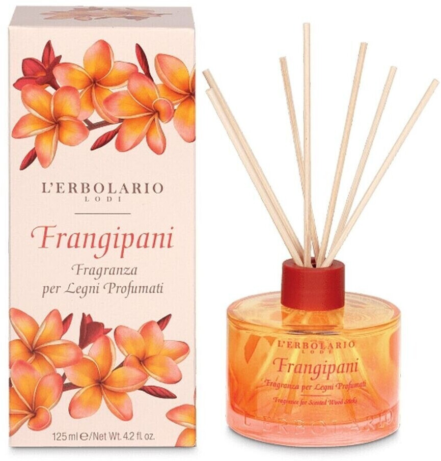 L'Erbolario Frangipani fragrance for scented wood sticks (125 ml)