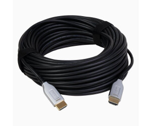 Câble HDMI™ optique actif, fiche mâle - mâle, 4K, doré, 20 m