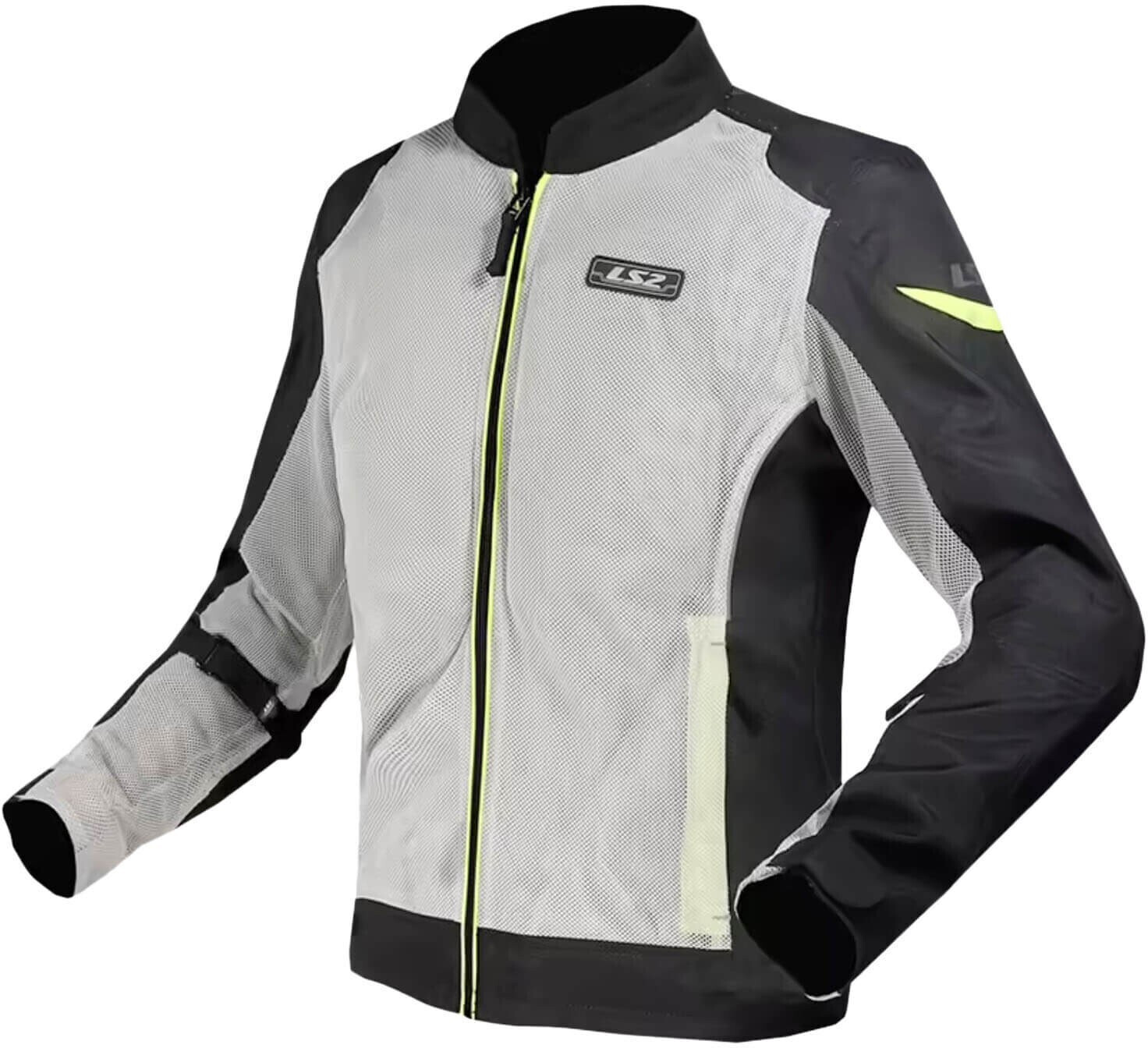 LS2 Airy Evo Textil Jacket grey/black/neon yellow
