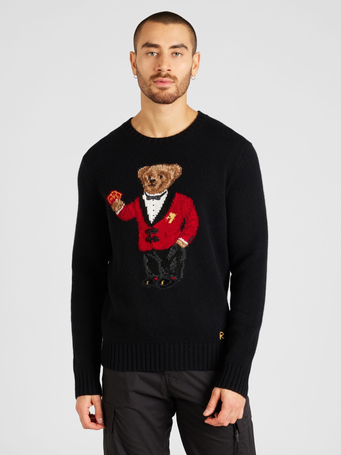Black polo sales bear sweater