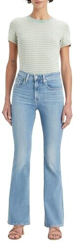 Levi's 726 High Rise Flare Jeans blue wave light