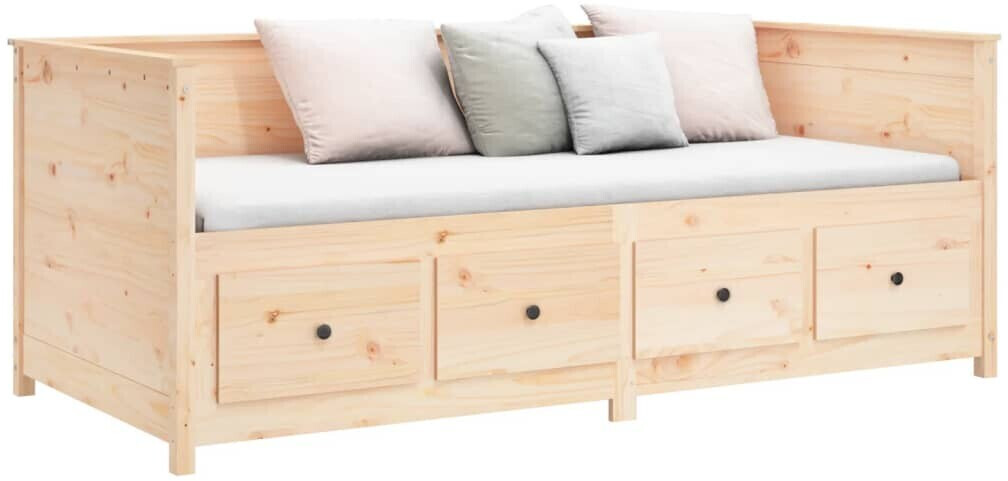 Photos - Bed VidaXL Daybed Solid Pine Wood 100x200cm  (820896)