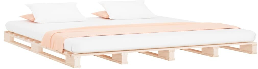 vidaXL Pallet Bed Solid Pine Wood 120x200cm (821387)
