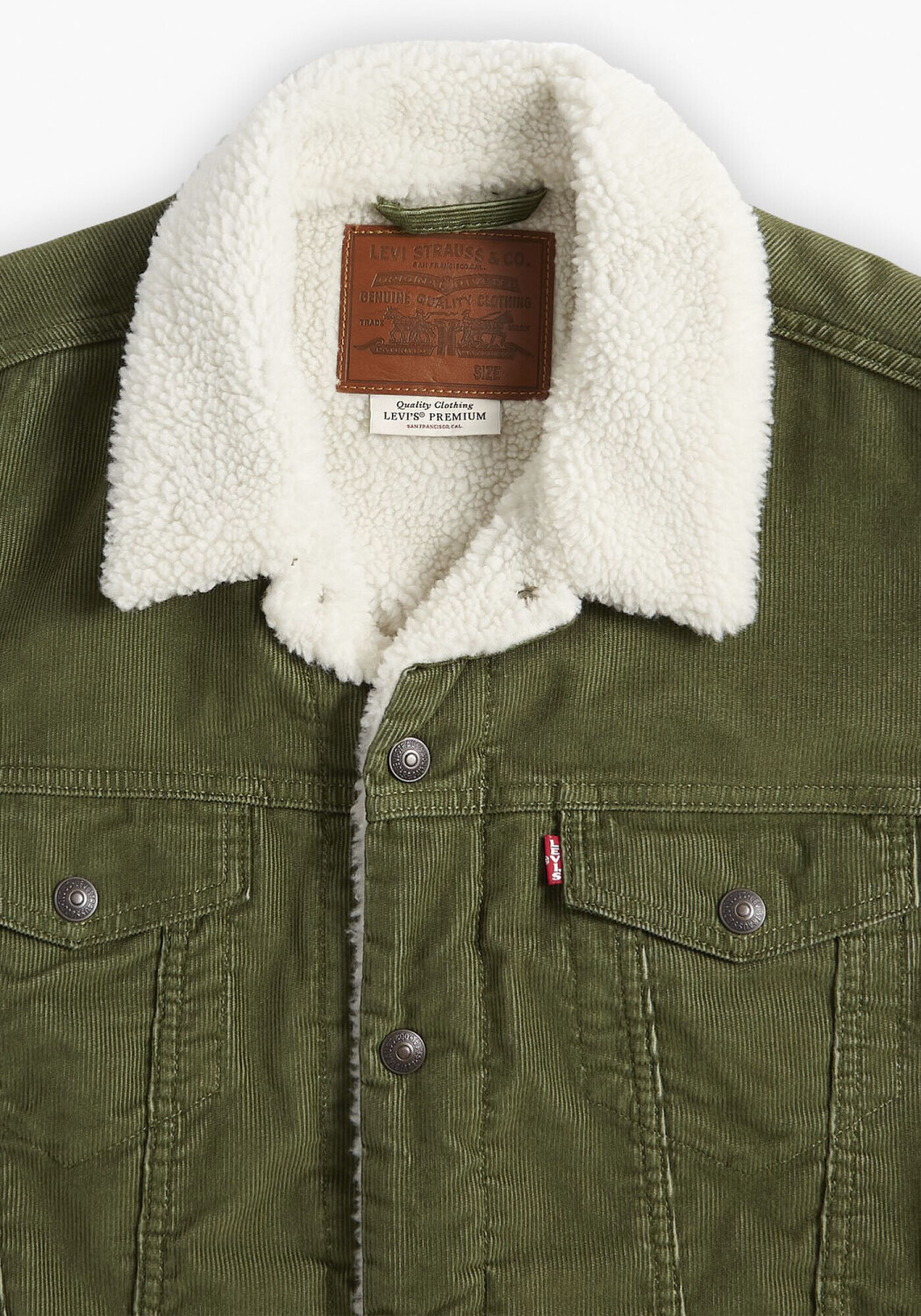 Levi s Type 3 Sherpa Trucker Jacket sea moss au meilleur prix sur idealo