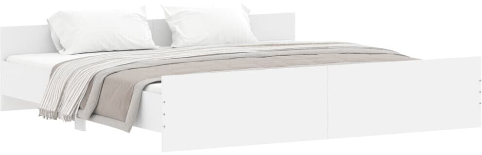 vidaXL Bed Frame With Headboard And Footboard 180x200cm (3203768)