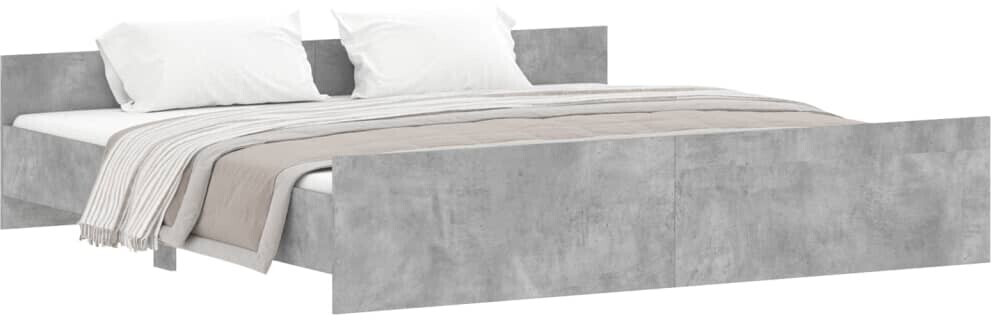 vidaXL Bed Frame With Headboard And Footboard 180x200cm (3203771)