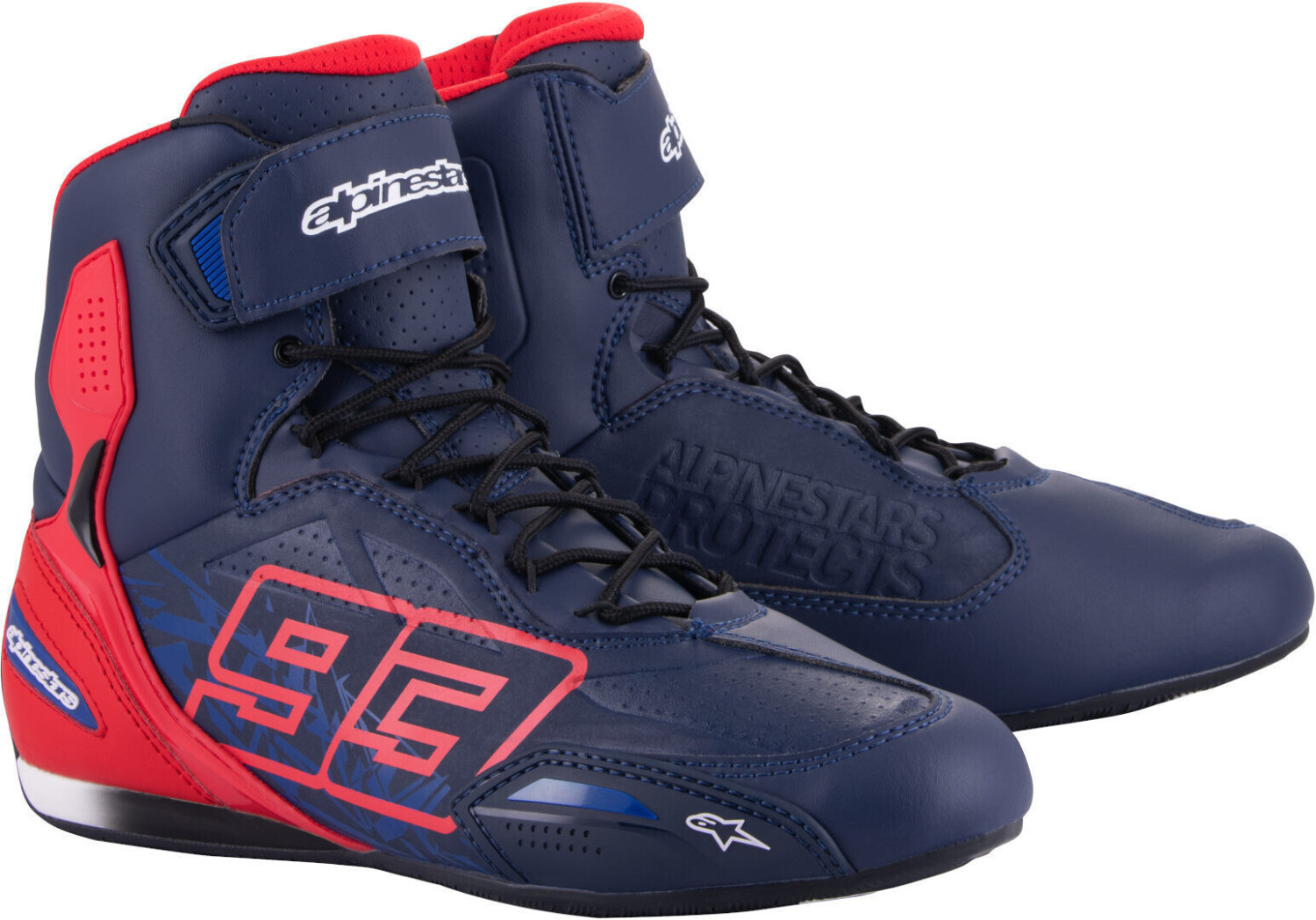 Alpinestars Austin riding shoes blue/red