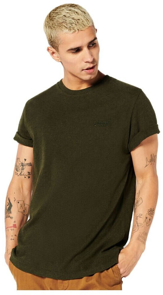 Superdry Vintage Logo Embroidered T-Shirt (M1011245A) winter khaki grit