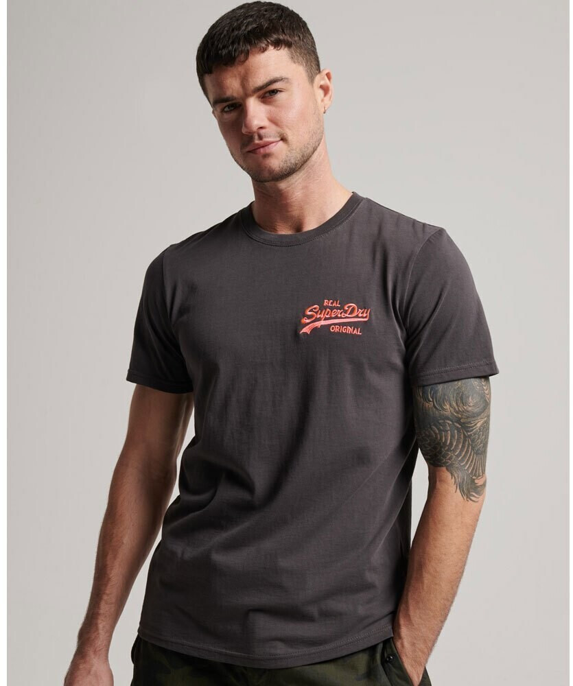 Superdry Vintage Vl Neon T-Shirt (M1011478A) grey