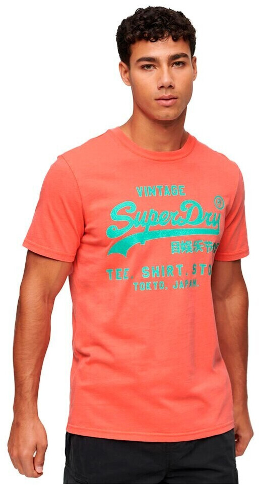 Superdry Neon Vintage Logo T-Shirt (M1011859A) orange