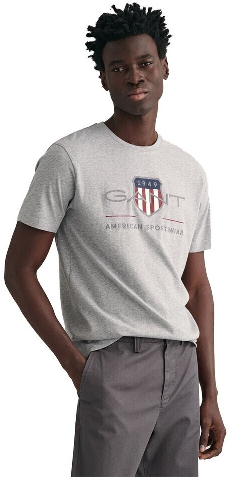 GANT Archive Shield Regular Fit T-Shirt (2003199) grey