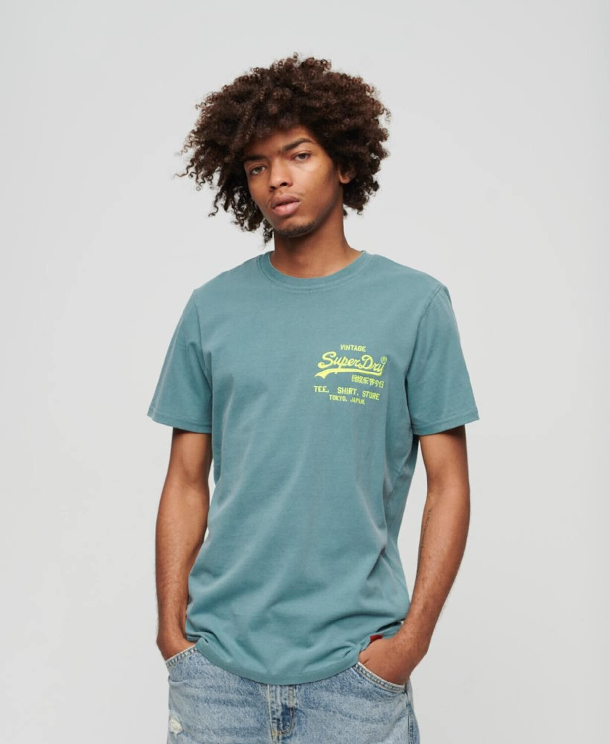 Superdry Neon Vintage Logo Kurzarm Rundhals T-Shirt (M1011859A) hydro blue  ab 22,49 € | Preisvergleich bei