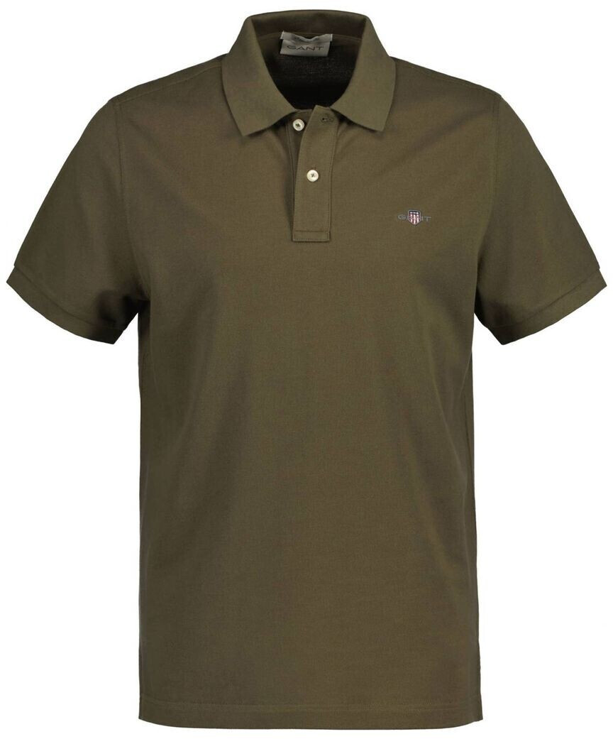 GANT Regular Fit Shield Piqué Poloshirt (2210) juniper green